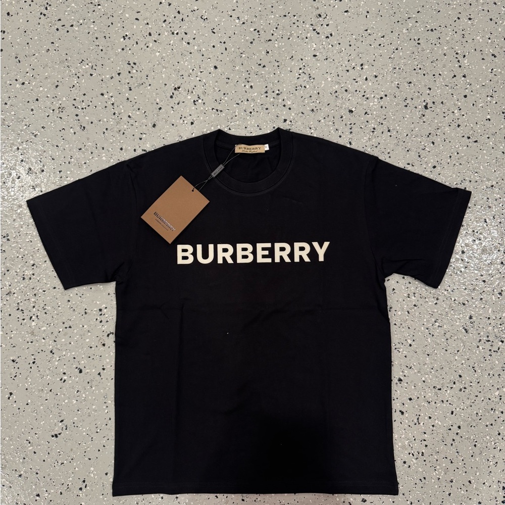 Burberry Black Logo Crewneck T-Shirt